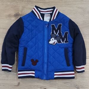 Blue Mickey Mouse Quilted Jacket 3T by Disney Junior